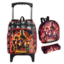 Kit Mochila Avengers Infantil Escolar Creche Rodinha Lancheira + Estojo (Até 5 Anos)