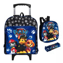 Kit Mochila Patrulha Canina Infantil Escolar Creche Rodinha Lancheira + Estojo (Até 5 Anos)