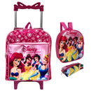 Kit Mochila Princesas Disney Infantil Escolar Creche Rodinha Lancheira + Estojo (Até 5 Anos)