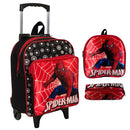 Kit Mochila Homem Aranha Infantil Escolar Creche Rodinha Lancheira + Estojo (Até 5 Anos)
