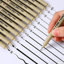 Kit 12 Caneta Nanquim Profissional Desenho Técnico