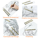 Kit 12 Caneta Nanquim Profissional Desenho Técnico