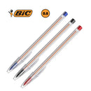 Kit Caneta Bic Cristal Fina - Preta, Azul e Vermelha