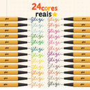 Kit Canetas Coloridas Fine Line Ponta Fina 0.4 mm