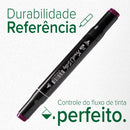 Kit Conjunto De Canetas 48 Cores Ponta Dupla